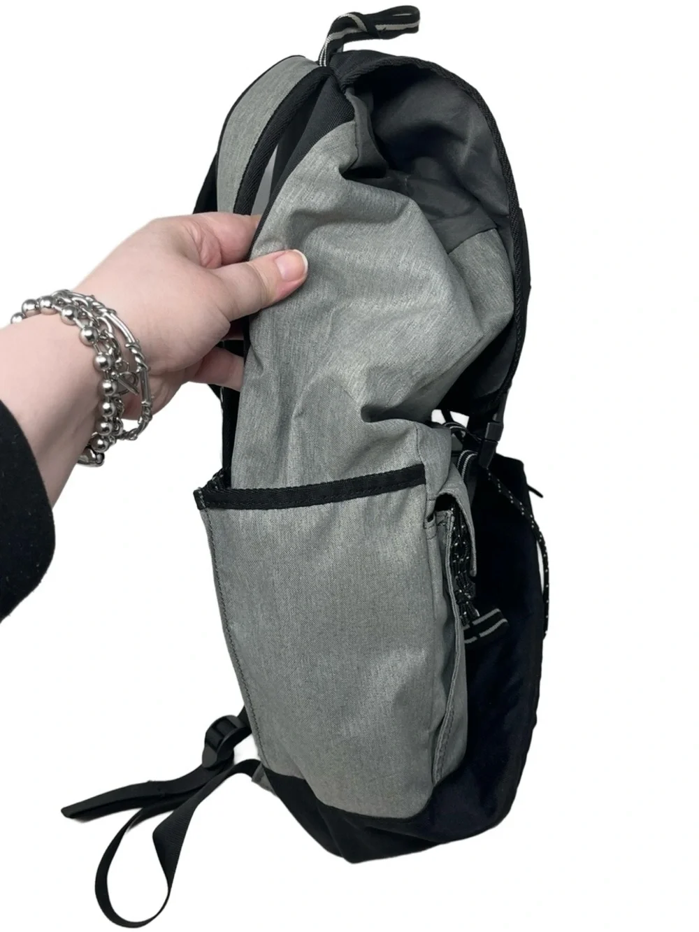 Burton Outing Backpack Black Gray Rucksack Laptop Sleeve School Travel Bag